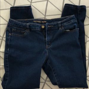 Michael Kors skinny blue jeans